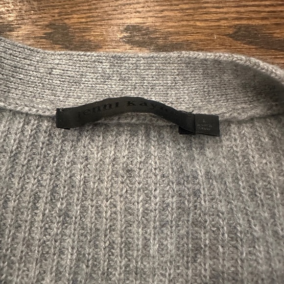 Jenni Kayne Light Gray Cocoon Cardigan Sweater - Picture 2 of 3